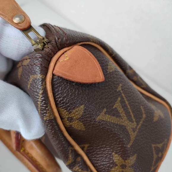 Louis Vuitton Monogram  Mini Speedy Hand Bag Purse Old - Picture 10 of 16